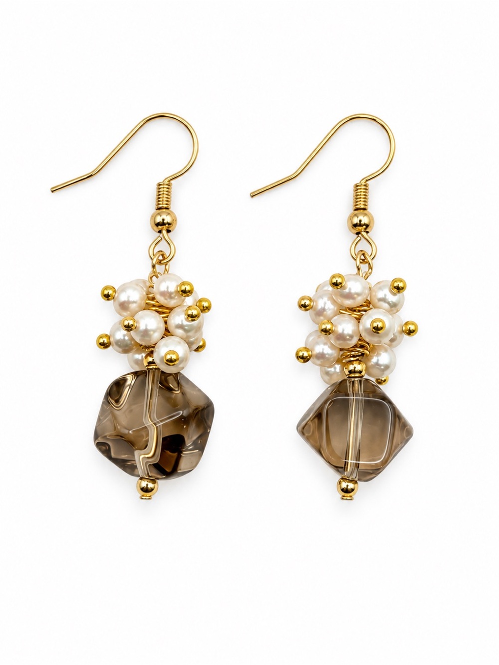 Mystic Pop Smoky Quartz Earrings